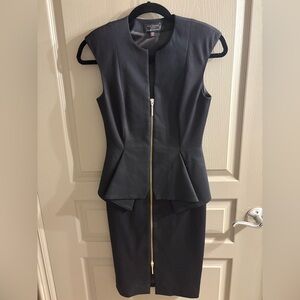 Ted Baker Black Peplum Dress